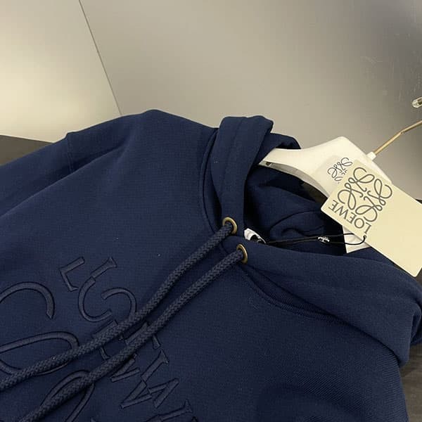 送料込 ロエベ アナグラム 刺繍ロゴ パーカー コピー スウェット loy23506